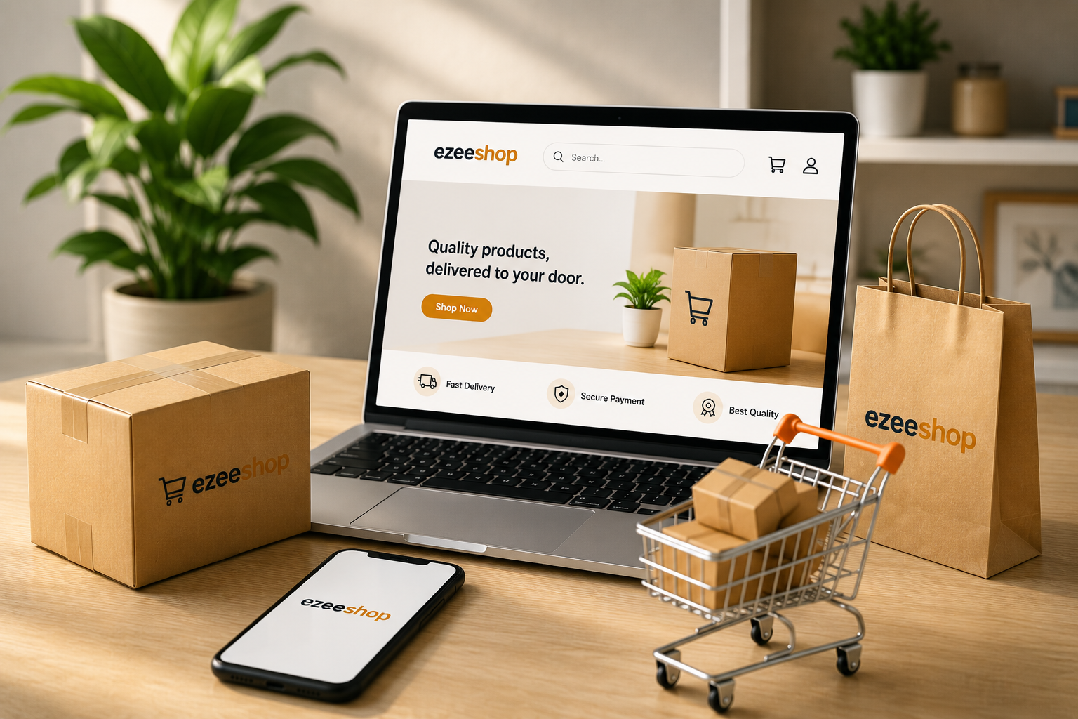 Ezee Shop online shopping experience